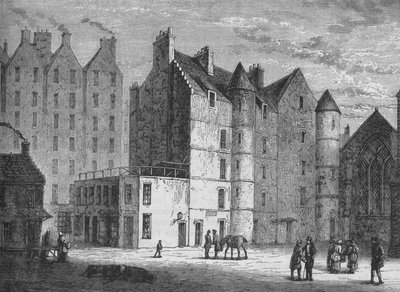 El antiguo Tolbooth, Edimburgo, c1880 de Unbekannt