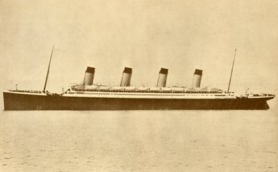 El Olympic White Star Line en el mar de Unbekannt