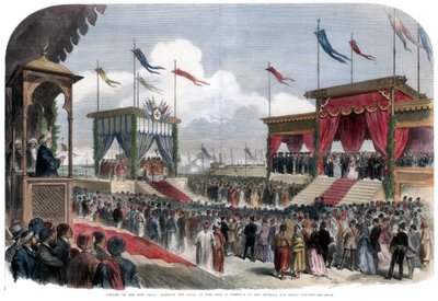 La apertura del Canal de Suez, Port Said, Egipto, 17 de noviembre de 1869 de Unbekannt