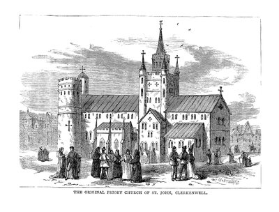 La iglesia prioral original de San Juan, 1878 de Unbekannt