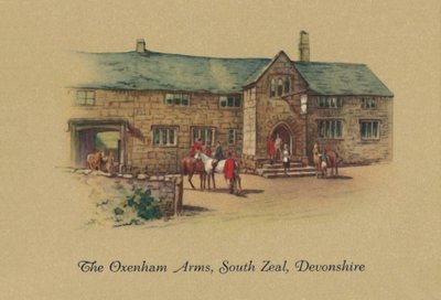 The Oxenham Arms, South Zeal, Devonshire de Unbekannt