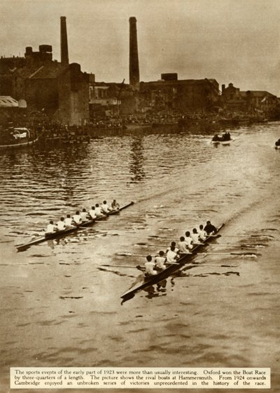 La carrera de botes de Oxford y Cambridge, Londres, 1923, 1935 de Unbekannt
