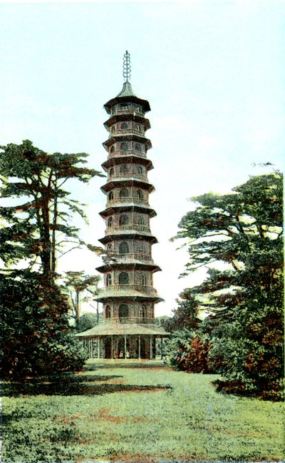 La Pagoda, Jardines de Kew, Richmond upon Thames, Londres, siglo XX de Unbekannt