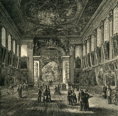 El Salón Pintado, Hospital de Greenwich, c1878 de Unbekannt