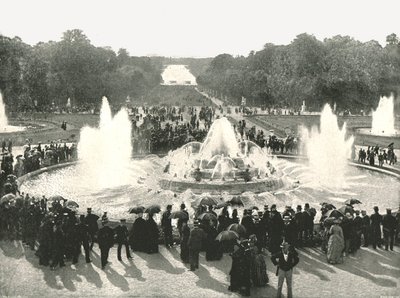 Las fuentes del Palacio, Versalles, Francia, 1895 de Unbekannt