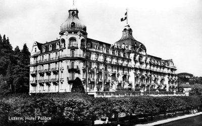 El Hotel Palace, Lucerna, Suiza, principios del siglo XX de Unbekannt