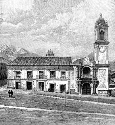 El Palacio del Congreso, La Paz, Bolivia, 1895 de Unbekannt