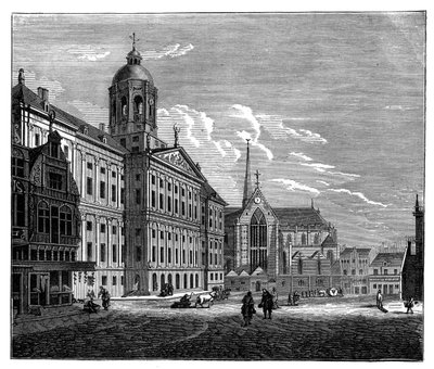 El Palais Royal, Ámsterdam, c. 1890 de Unbekannt