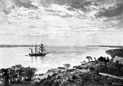 El río Paraná, América del Sur, 1895 de Unbekannt