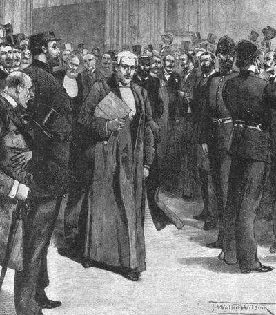 El paso del proyecto de ley de autonomía del Parlamento a la Cámara de los Lores, 2 de septiembre de 1893 de Unbekannt