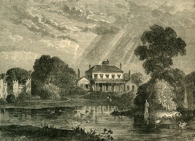 El Pabellón, Hans Place, en 1800, c. 1876 de Unbekannt