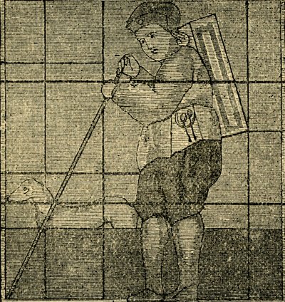 El vendedor ambulante y su perro, anteriormente en la iglesia de Lambeth, c1878 de Unbekannt
