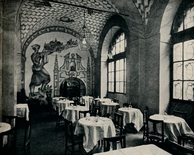 El restaurante Penna DOca, comedor principal, c1928 de Unbekannt
