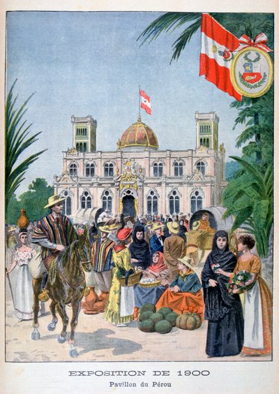 El pabellón peruano en la Exposición Universal de 1900, París, 1900 de Unbekannt