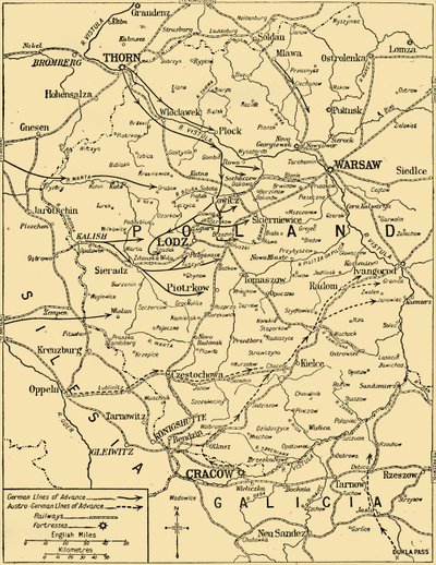 La Campaña Polaca, 1914, c1920 de Unbekannt