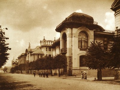 Las casas Ponizovsky y Mindovsky en la calle Povarskaya, Moscú, Rusia, 1900s de Unbekannt