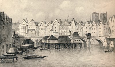 El Pont Notre-Dame en 1560, 1915 de Unbekannt