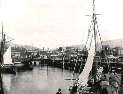 El puerto de Hobart, Tasmania, Australia, 1895 de Unbekannt