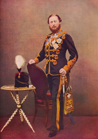 El Príncipe de Gales como Coronel de los 10º Húsares, c. 1865 1910 de Unbekannt