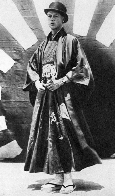 El Príncipe de Gales en traje japonés, Japón, 1922 de Unbekannt
