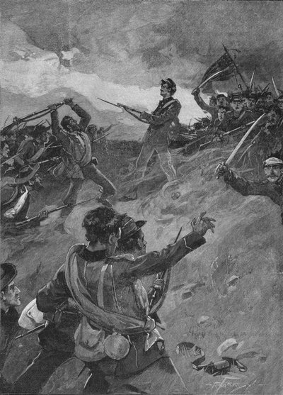 El premio fue disputado ferozmente acero contra acero, 1896, 1902 de Unbekannt