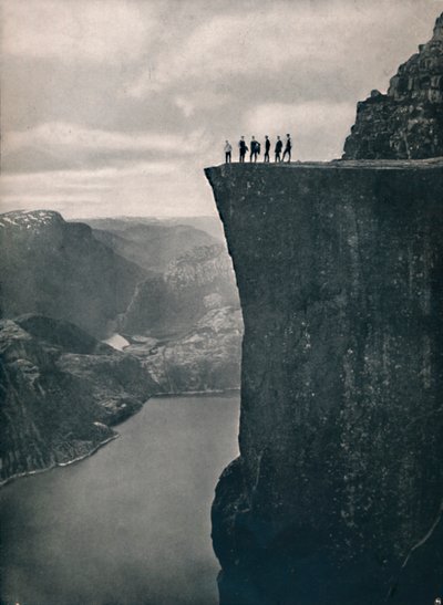 El Púlpito en Lysefjord, 1914 de Unbekannt