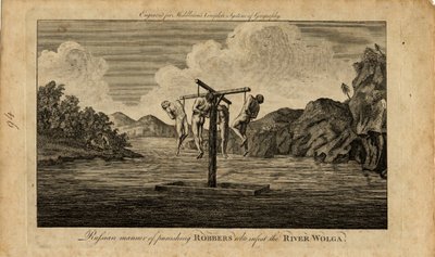 El castigo de los ladrones rusos en el río Volga, 1778 de Unbekannt