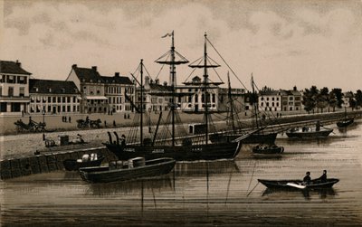 El muelle, c1880 de Unbekannt