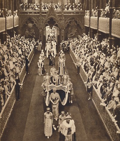 La procesión de la Reina Madre, 12 de mayo de 1937 de Unbekannt