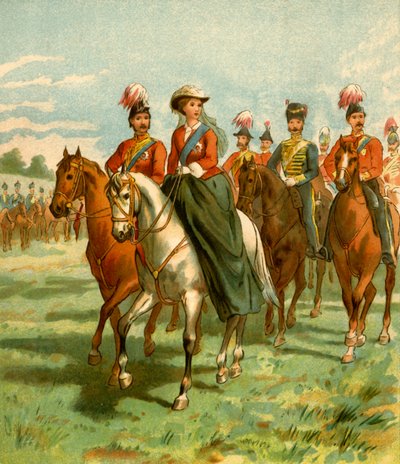 La Reina y el Príncipe Consorte en una revisión de Unbekannt