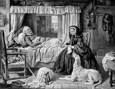 La Reina en un Dormitorio de Cabaña de Unbekannt