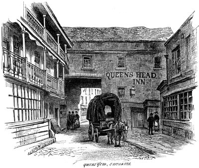 La Posada de la Cabeza de la Reina, Southwark, Londres, 1887 de Unbekannt