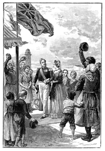 La visita de la Reina a Francia, siglo XIX, 1900 de Unbekannt