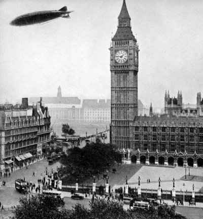 El R101 pasando sobre la Casa de los Comunes, 14 de octubre de 1929 1936 de Unbekannt