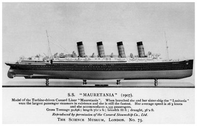 El RMS Mauretania, siglo XX de Unbekannt