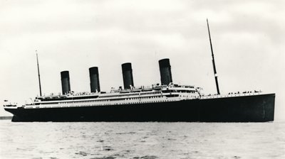 El RMS Titanic saliendo de Southampton, 10 de abril de 1912 de Unbekannt