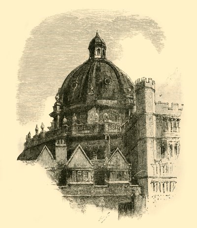 La Biblioteca Radcliffe, desde el Cuadrángulo de Brasenose de Unbekannt