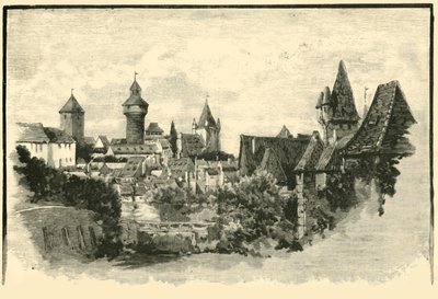 Las murallas, Núremberg, 1890 de Unbekannt