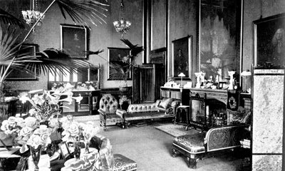 El Salón Rojo en la Casa del Portavoz, Palacio de Westminster, Londres, c1905 de Unbekannt