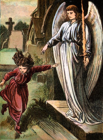 Los zapatos rojos, cuento de hadas de Hans Christian Andersen, c1880 de Unbekannt