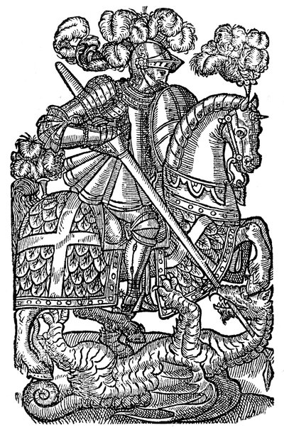 El Caballero de la Cruz Roja, 1598, 1893 de Unbekannt