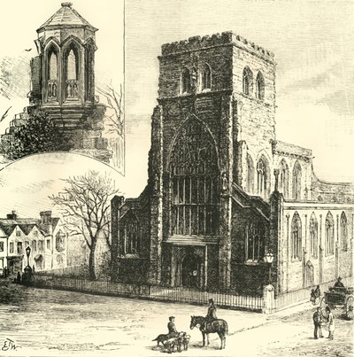 El Púlpito del Refectorio. La Iglesia de la Abadía, 1898 de Unbekannt
