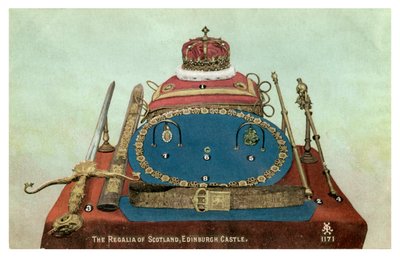 Las insignias de Escocia, Castillo de Edimburgo, siglo XIX o XX de Unbekannt
