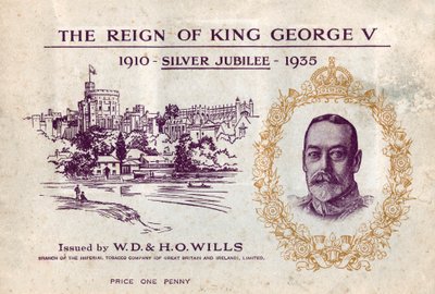 El reinado del Rey Jorge V, Jubileo de Plata, libro de coleccionistas de tarjetas de cigarrillos, c1935 de Unbekannt