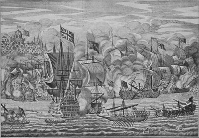 El alivio de Gibraltar, c. 1710 de Unbekannt