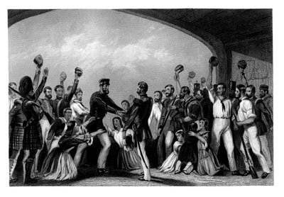 El alivio de Lucknow por el General Havelock, Motín Indio, 15 de septiembre de 1857, 1880 de Unbekannt