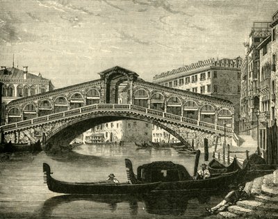 El Rialto, Venecia, 1890 de Unbekannt
