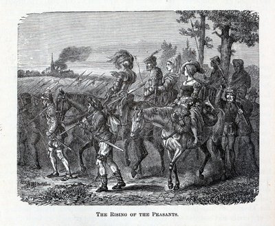El levantamiento de los campesinos, 1882 de Unbekannt