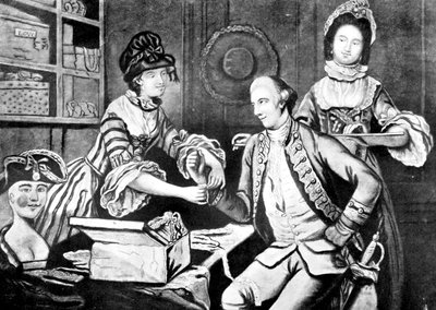 Las modistas rivales, 1770 de Unbekannt