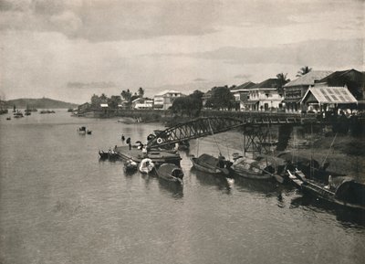La ribera del río y Strand Road, Moulmein, 1900 de Unbekannt
